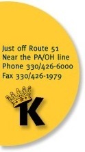 Just off Route 51, near the PA/OH Line. 330-426-6000